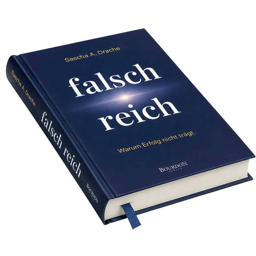 falsch reich – Hardcover liegend mit Lesebändchen